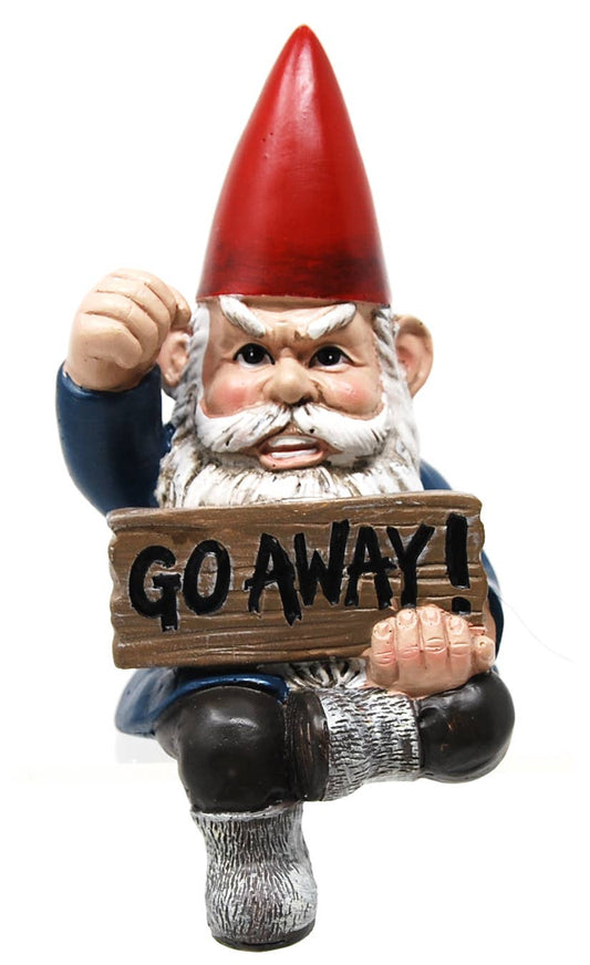 Go Away (Gnome Shelf Sitter) 6"H