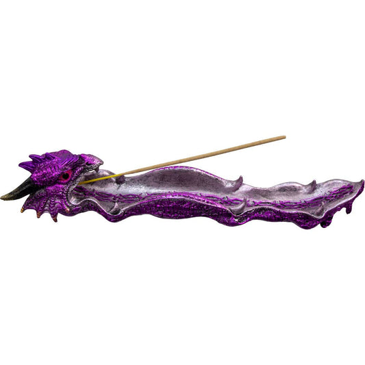 Incense Holder Purple Dragon (Each)