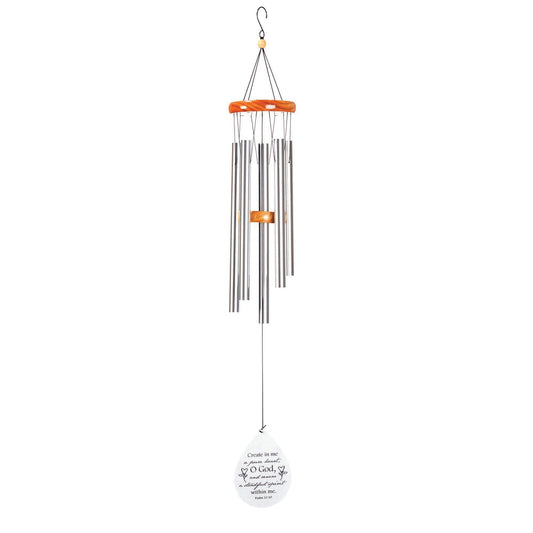 CREATE IN ME A PURE HEART WINDCHIME 35"