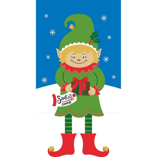 😲 Garden Christmas Elf Flag